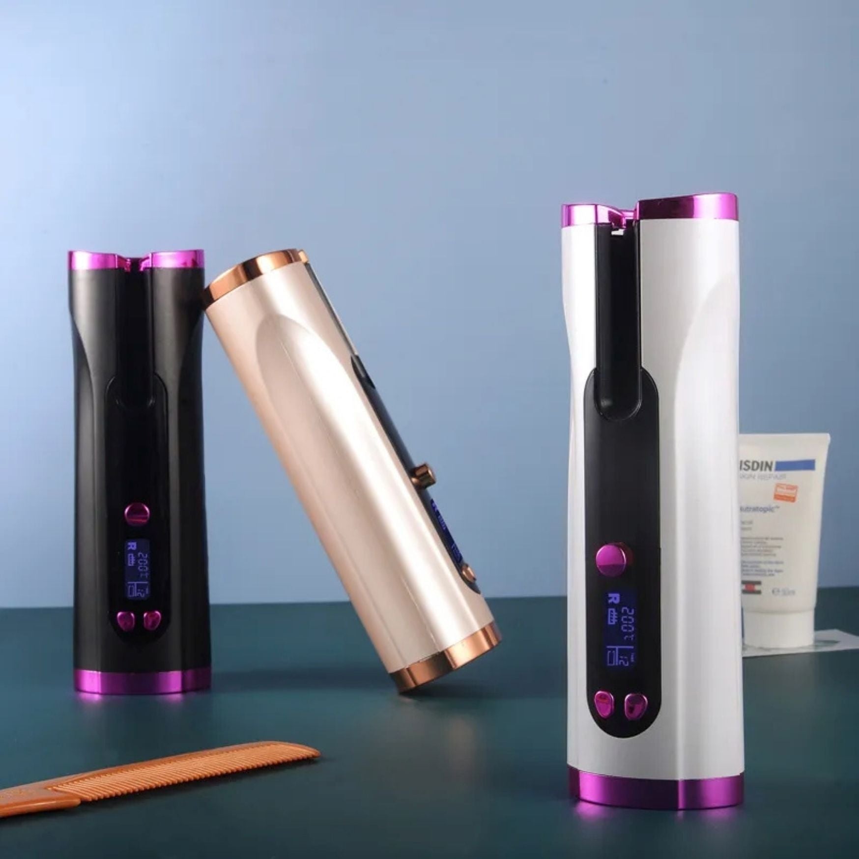 Fer à boucler automatique sans fil pour coiffure