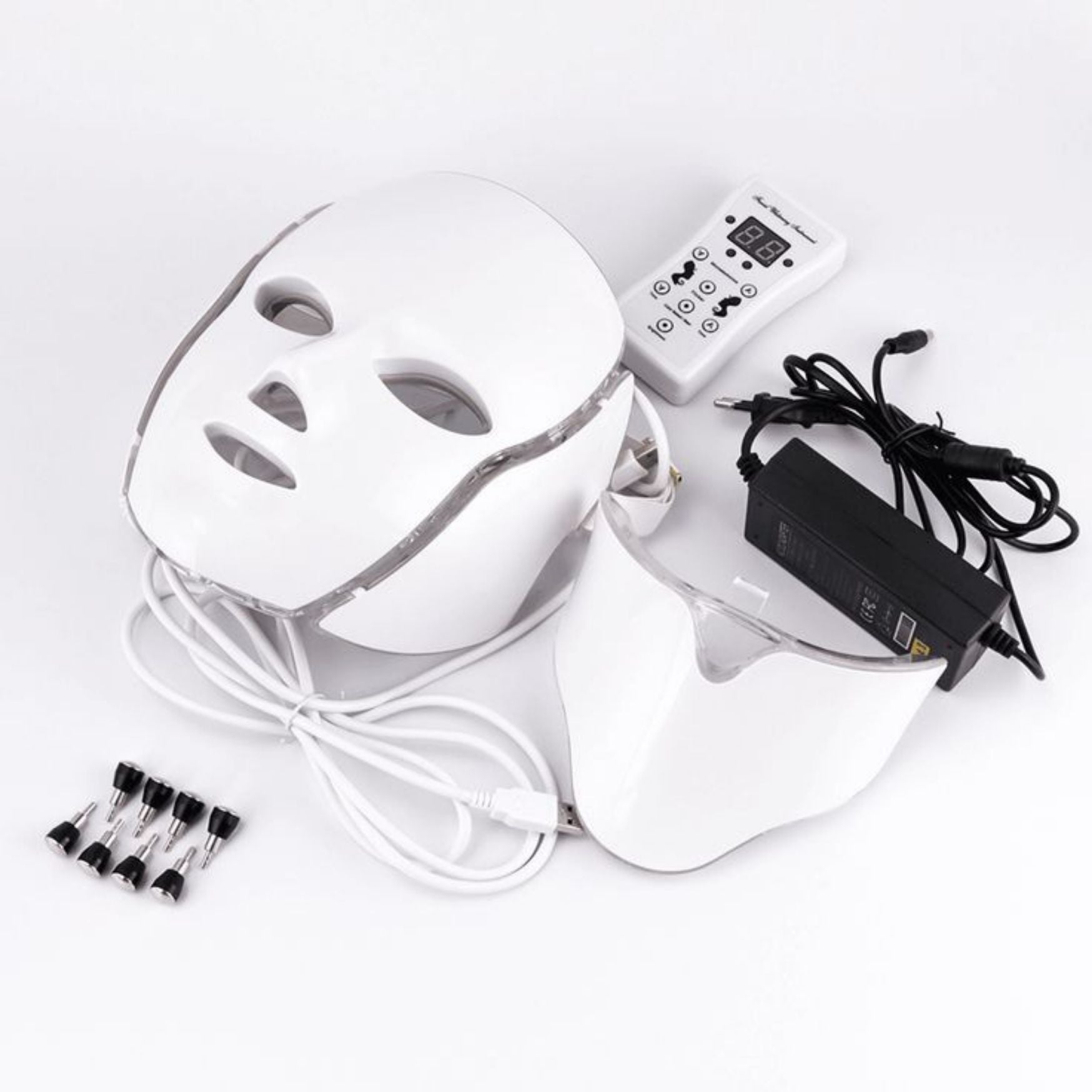 Masque de beauté LED 7 couleurs pour soin du visage