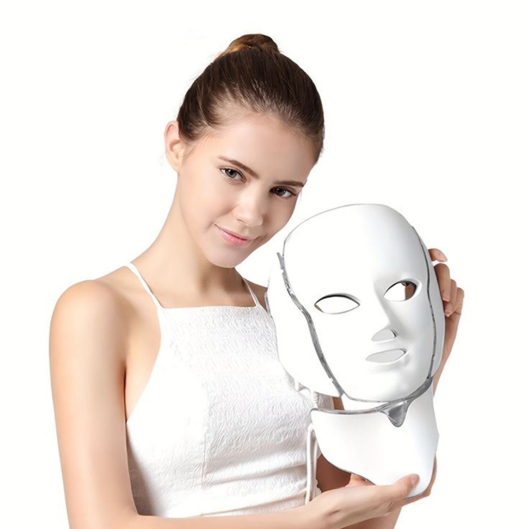 Masque de beauté LED 7 couleurs pour soin du visage